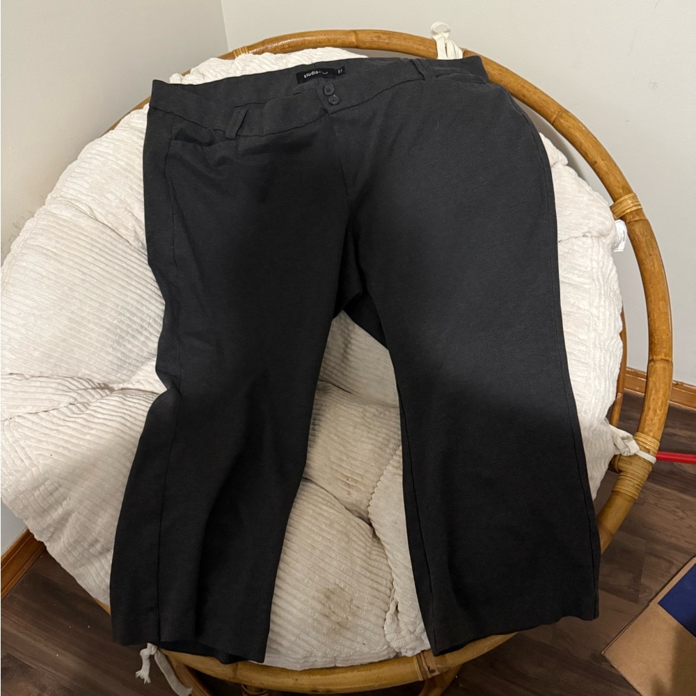 SIZE 30 - Studio by Torrid Gray Ponte Trousers